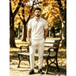 Set XT023 Waffle-Knit Short-Sleeve Long-Pants Set