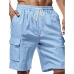Pants XK01 Linen-Blend Cargo Shorts