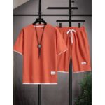 Set XT04 Waffle-Knit Short-Sleeve Set