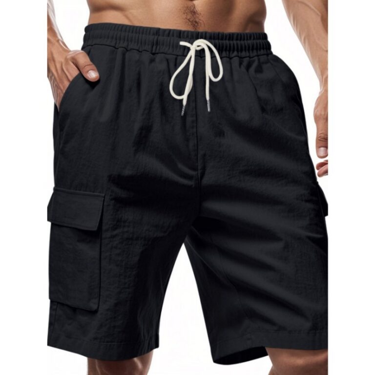 Pants XK01 Linen-Blend Cargo Shorts