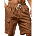 Pants XK01 Linen-Blend Cargo Shorts