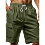 Pants XK01 Linen-Blend Cargo Shorts