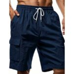 Pants XK01 Linen-Blend Cargo Shorts