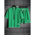 Set XT04 Waffle-Knit Short-Sleeve Set