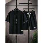 Set XT04 Waffle-Knit Short-Sleeve Set
