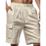 Pants XK01 Linen-Blend Cargo Shorts